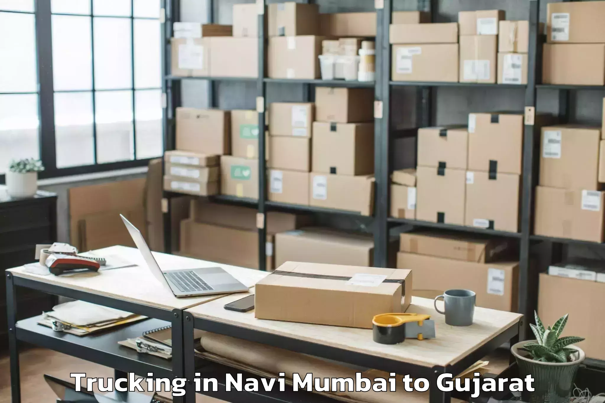 Comprehensive Navi Mumbai to Patan Gujarat Trucking